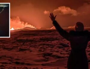 İzlanda’da yanardağ patlaması! Lavlardan kaçmak yerine yanına kadar gittiler
