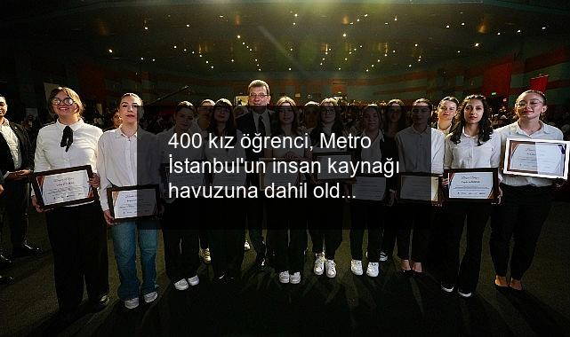 400 kız öğrenci, Metro İstanbul’un insan kaynağı havuzuna dahil oldu
