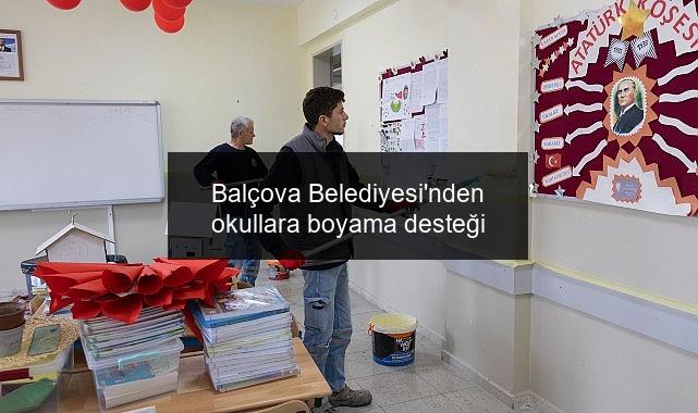 Balçova Belediyesi’nden okullara boyama desteği