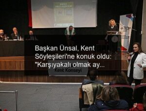 Başkan Ünsal, Kent Söyleşileri’ne konuk oldu: “Karşıyakalı olmak ayrıcalıktır”