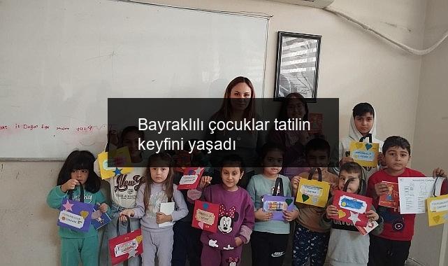 Bayraklılı çocuklar tatilin keyfini yaşadı