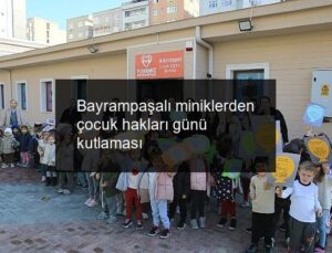 Bayrampaşalı miniklerden çocuk hakları günü kutlaması
