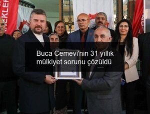 Buca Cemevi’nin 31 yıllık mülkiyet sorunu çözüldü