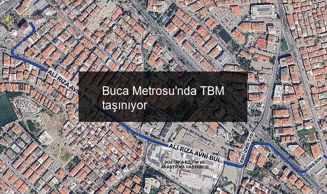 Buca Metrosu’nda TBM taşınıyor
