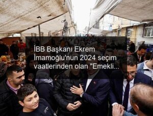 İBB Başkanı Ekrem İmamoğlu’nun 2024 seçim vaatlerinden olan “Emeklilere Pazar Desteği”nin ödemeleri başlıyor