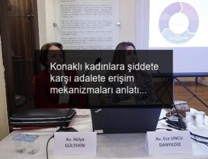 Konaklı kadınlara şiddete karşı adalete erişim mekanizmaları anlatıldı