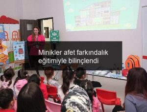 Minikler afet farkındalık eğitimiyle bilinçlendi