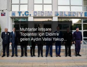 Muhtarlar İstişare Toplantısı için Didim’e gelen Aydın Valisi Yakup Canbolat, Didim Belediye Başkanı Hatice Gençay’ı ziyaret etti.