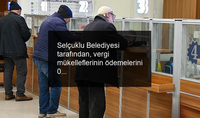 Selçuklu Belediyesi tarafından, vergi mükelleflerinin ödemelerini 08.00-17.00 saatleri arasında belediye veznelerinden veya e-belediyecilik uygulamaları üzerinden kolaylıkla yapabileceği hatırlatıldı