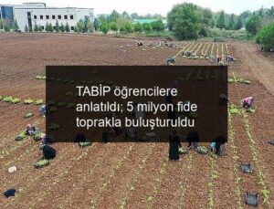 TABİP öğrencilere anlatıldı; 5 milyon fide toprakla buluşturuldu