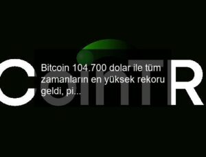 Bitcoin 104.700 dolar ile tüm zamanların en yüksek rekoru geldi, piyasa değeri 2,01 trilyon dolara ulaştı