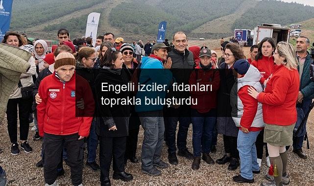 Engelli izciler, fidanları toprakla buluşturdu