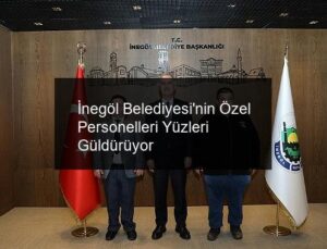 İnegöl Belediyesi’nin Özel Personelleri Yüzleri Güldürüyor