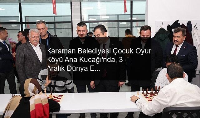 Karaman Belediyesi Çocuk Oyun Köyü Ana Kucağı’nda, 3 Aralık Dünya Engelliler Günü münasebetiyle bir etkinlik düzenlendi.