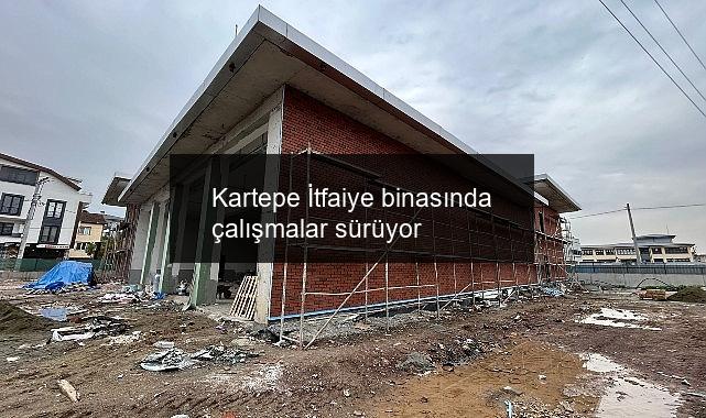 Kartepe İtfaiye binasında çalışmalar sürüyor