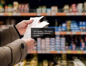 Son dakika… TÜİK kasım ayı enflasyon verilerini açıkladı