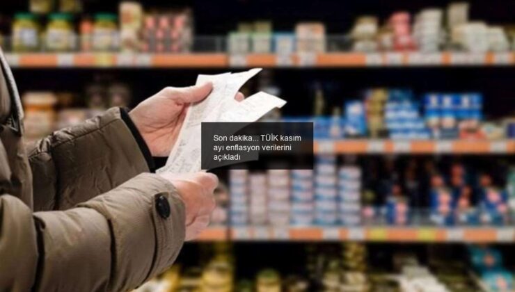 Son dakika… TÜİK kasım ayı enflasyon verilerini açıkladı
