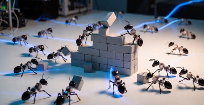 Harvard’da geliştirilen robot karıncalar, merkezi kontrol olmadan birlikte çalışıyor