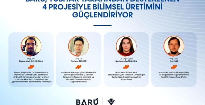 BARÜ, TÜBİTAK tarafından desteklenen 4 projesiyle bilimsel üretimini güçlendiriyor