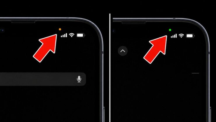 Geç de olsa çözüldü! iPhone’daki yeşil ve turuncu noktanın farkı…