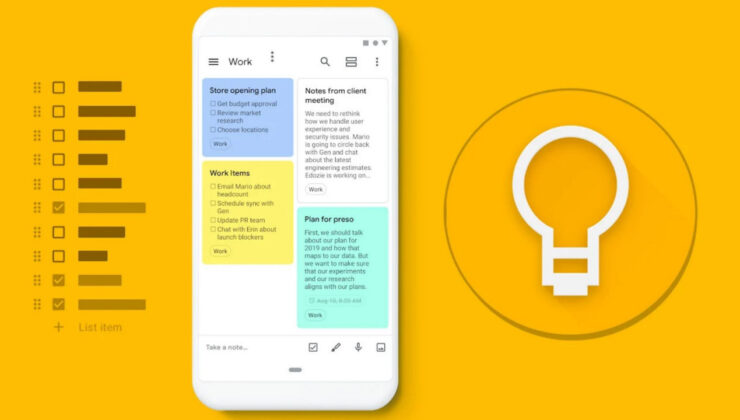 Google Keep sonunda beklenen özelliğe kavuşuyor
