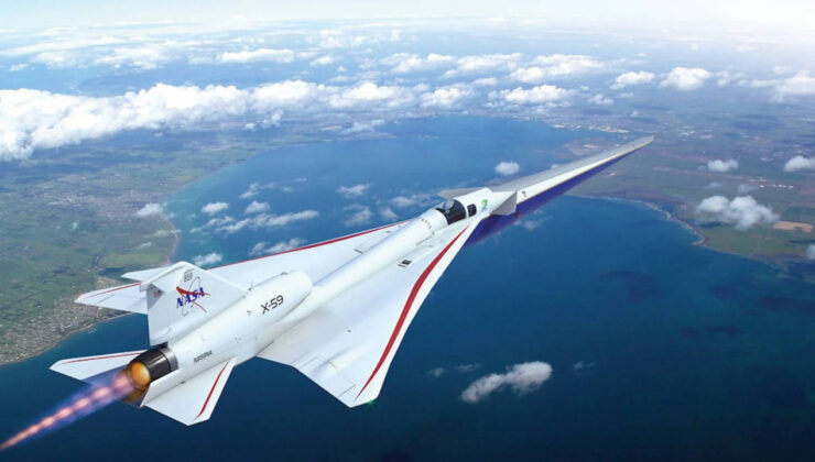 NASA’nın X-59 uçağı süpersonik hızlara minimal ses patlamasıyla ulaşıyor