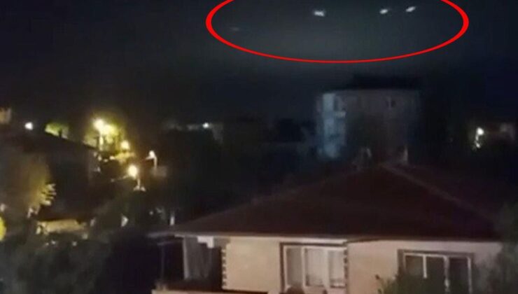 Sakarya’da gökyüzünde görülen ışıklar merak uyandırdı